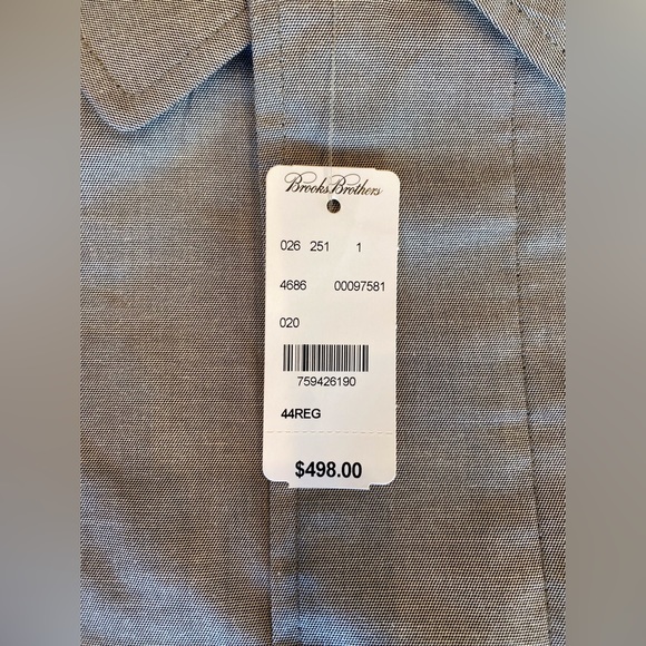 NWT Brooks Brothers Lightweight Trench sz 44 Regular - Picture 7 of 13